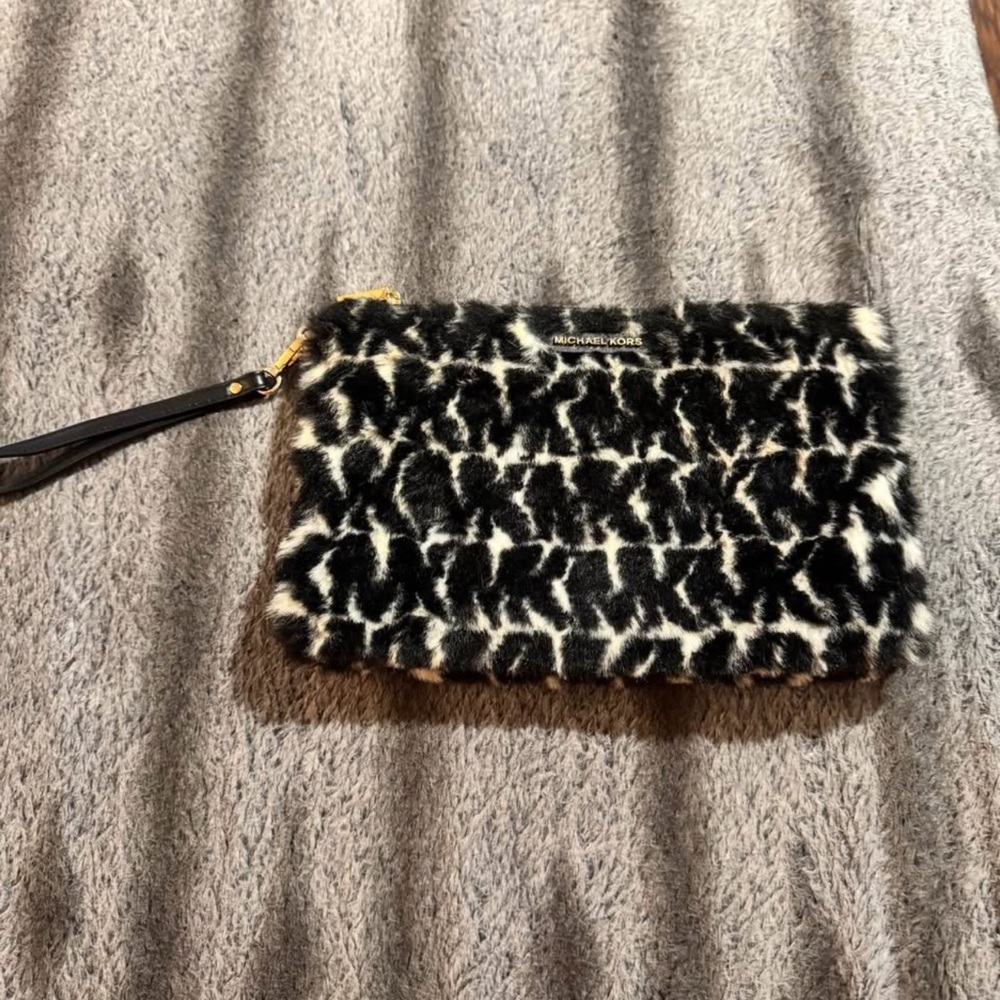 Michael Kors Fur Wristlet